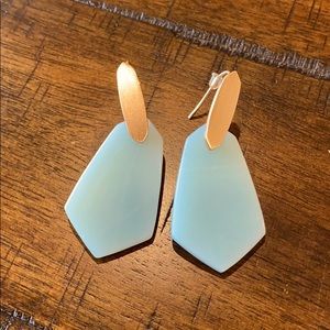 Light aqua blue Kendra Scott earrings